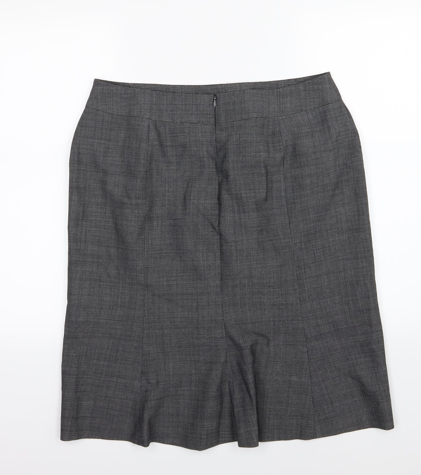 Kasper Womens Grey   Straight & Pencil Skirt Size 12