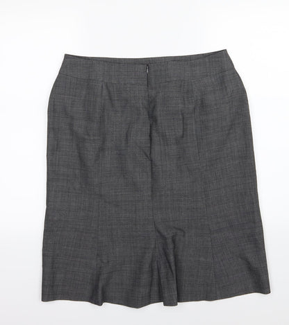 Kasper Womens Grey   Straight & Pencil Skirt Size 12