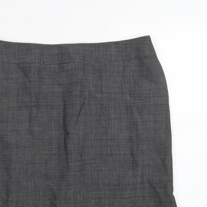 Kasper Womens Grey   Straight & Pencil Skirt Size 12