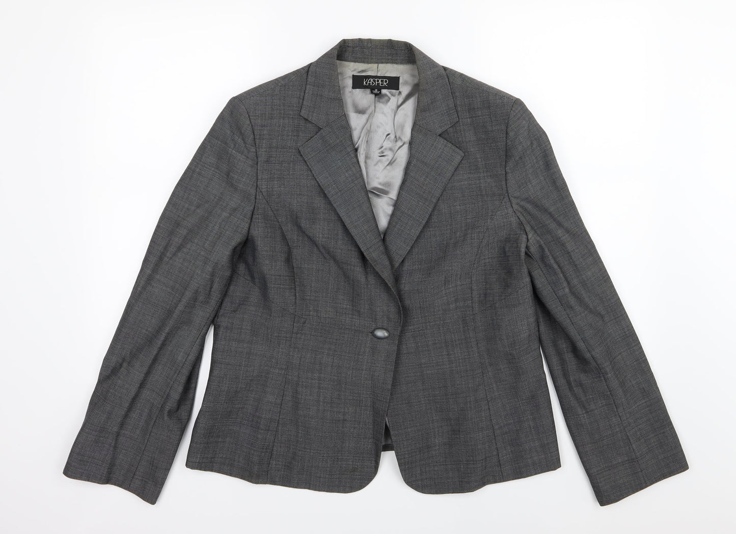 Kasper Womens Grey   Jacket Suit Jacket Size 12