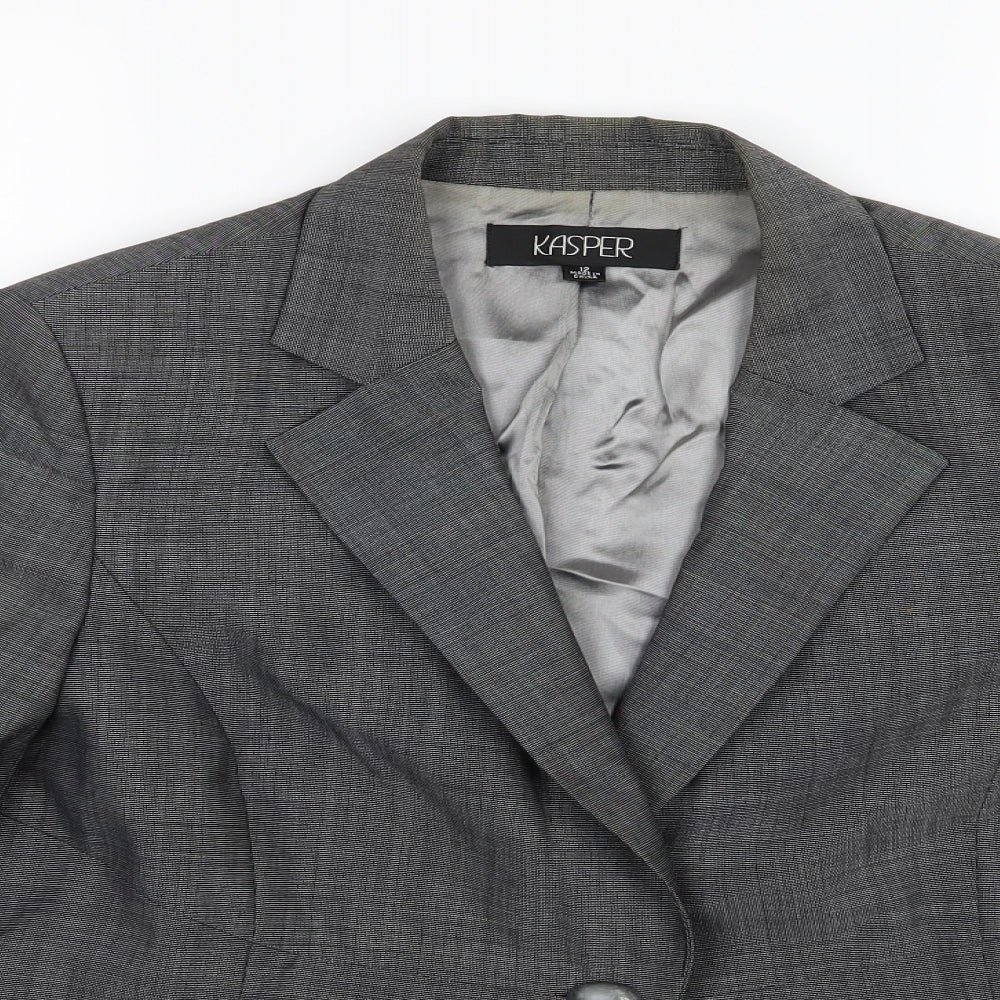 Kasper Womens Grey   Jacket Suit Jacket Size 12