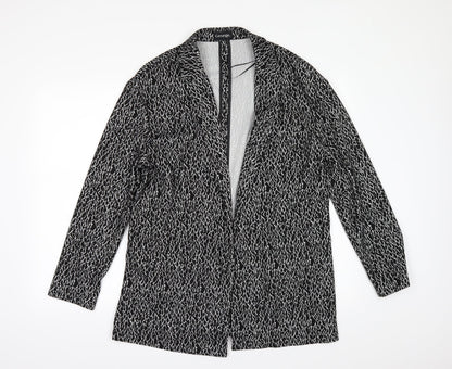 George Womens Black Geometric  Jacket  Size 12