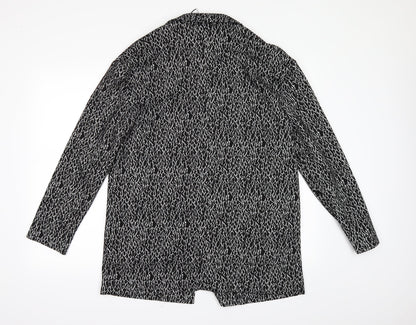 George Womens Black Geometric  Jacket  Size 12