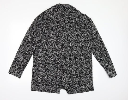 George Womens Black Geometric  Jacket  Size 12