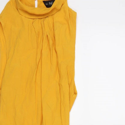 F&F Womens Yellow   Shift  Size 8