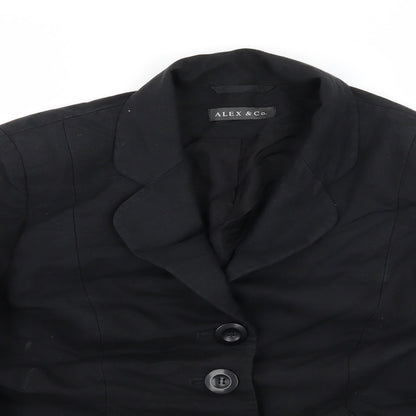 Alex & Co Womens Black   Jacket Blazer Size 14