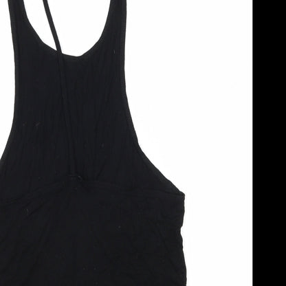 Boohoo Womens Black  Jersey Camisole Tank Size 8  - Open back