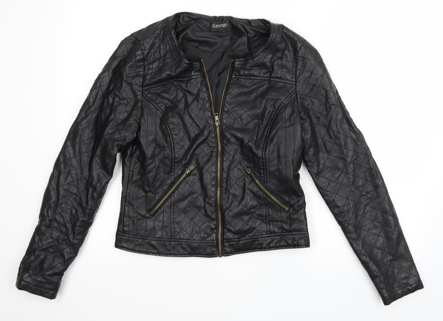 George Womens Black   Jacket Coat Size 10