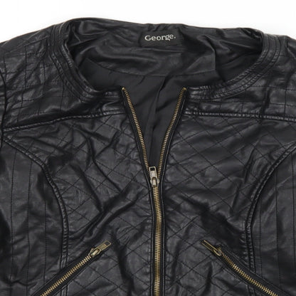 George Womens Black   Jacket Coat Size 10