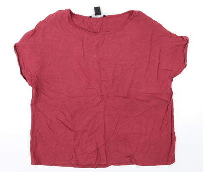 Atmosphere Womens Red   Basic Blouse Size 14