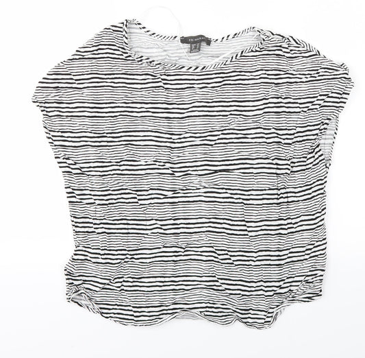 Primark Womens Black Striped  Basic Blouse Size 14