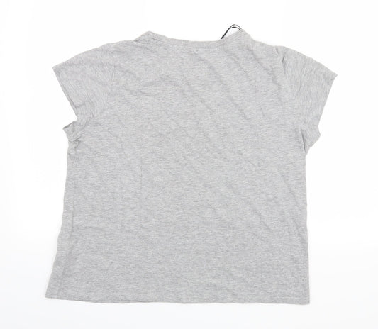 Divided by H&M Womens Grey   Basic T-Shirt Size L