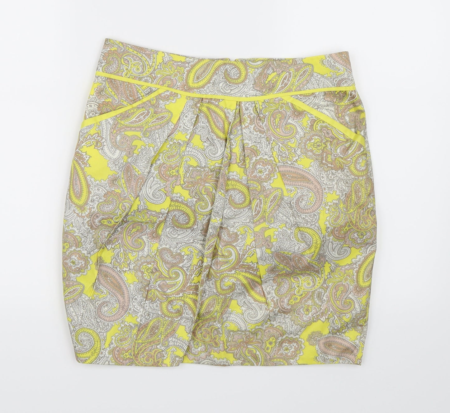 H&M Womens Brown Paisley  A-Line Skirt Size 10