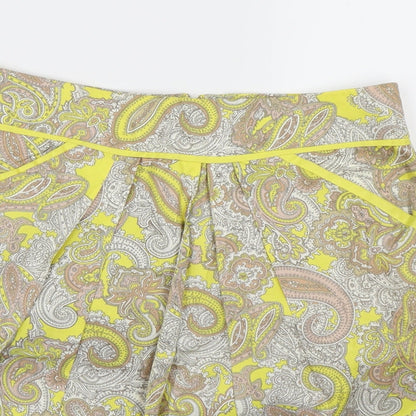 H&M Womens Brown Paisley  A-Line Skirt Size 10