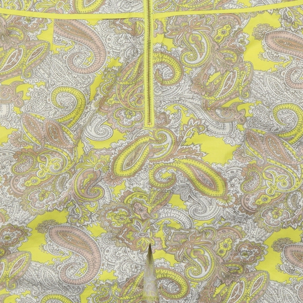 H&M Womens Brown Paisley  A-Line Skirt Size 10