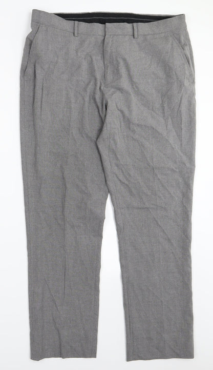 Mark law Mens Grey   Trousers  Size 36 L30 in