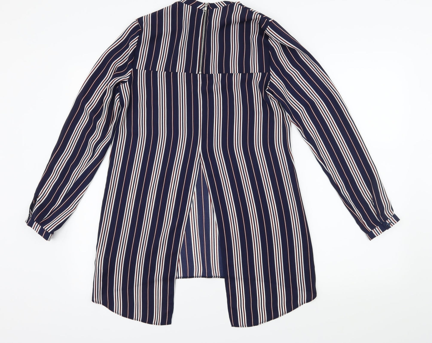 Primark Womens Blue Striped  Basic Blouse Size 4
