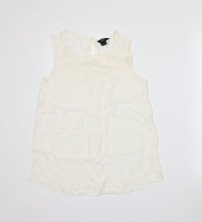F&F Womens White   Basic Tank Size 10