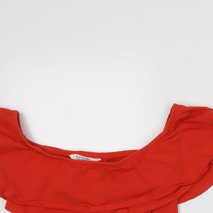 Miss Selfridge Womens Red   Basic T-Shirt Size 6