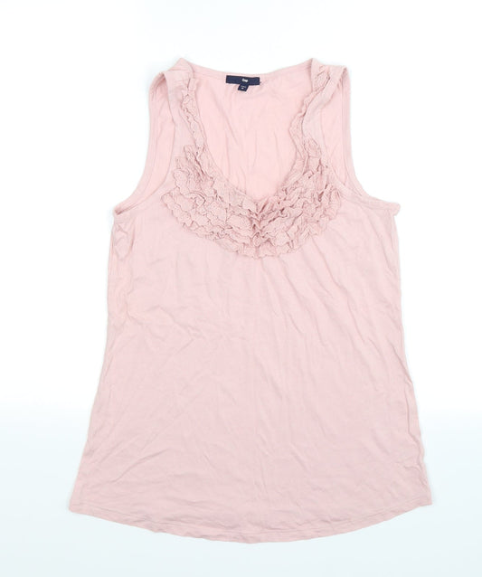 Gap Womens Pink Floral  Basic Tank Size M