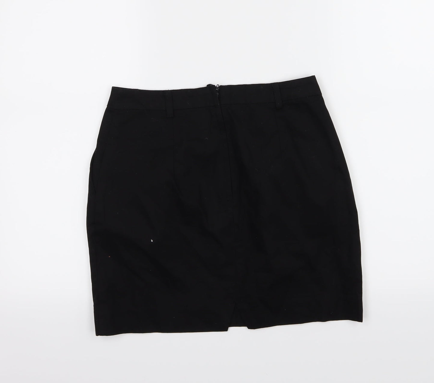 H&M Womens Black  Rayon A-Line Skirt Size 8