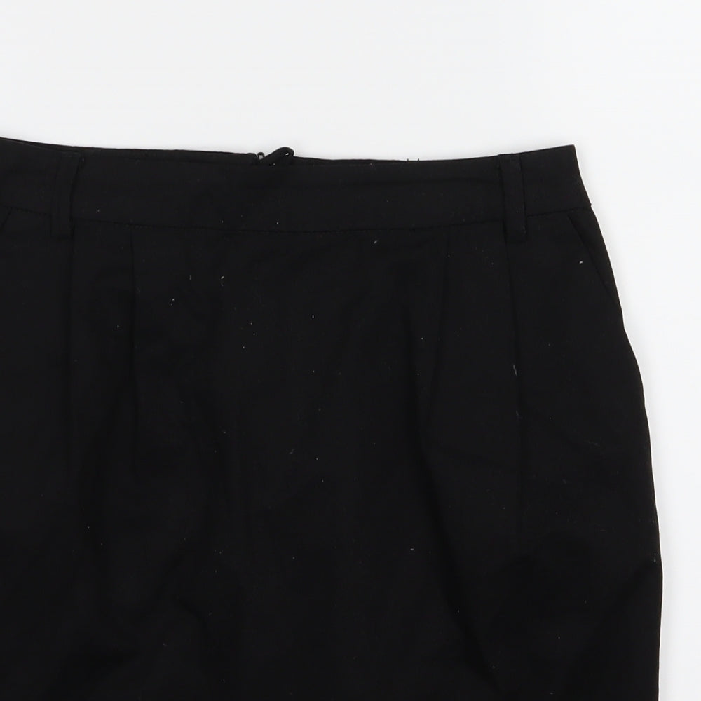 H&M Womens Black  Rayon A-Line Skirt Size 8