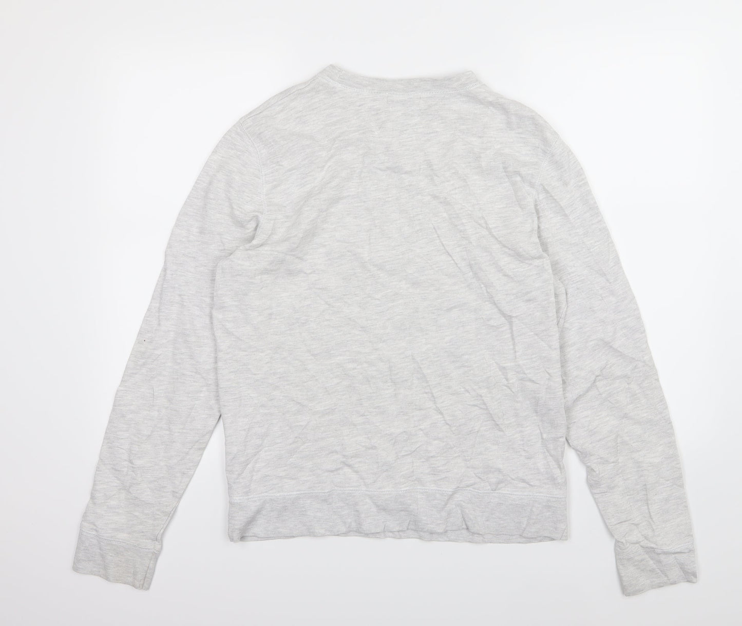 Topman Mens Grey  Jersey Pullover Sweatshirt Size M