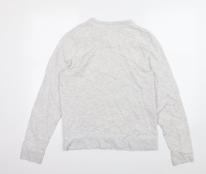 Topman Mens Grey  Jersey Pullover Sweatshirt Size M