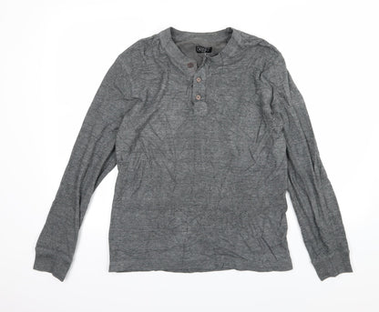 Avenue Mens Grey  Jersey Pullover Sweatshirt Size M