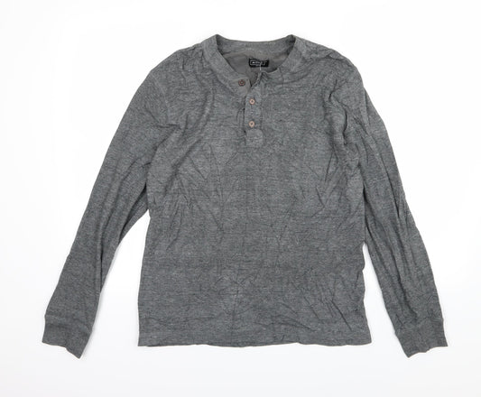 Avenue Mens Grey  Jersey Pullover Sweatshirt Size M