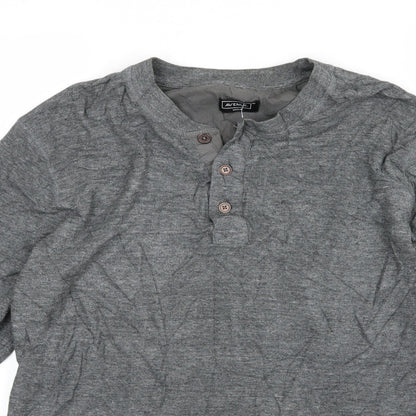 Avenue Mens Grey  Jersey Pullover Sweatshirt Size M