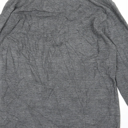 Avenue Mens Grey  Jersey Pullover Sweatshirt Size M