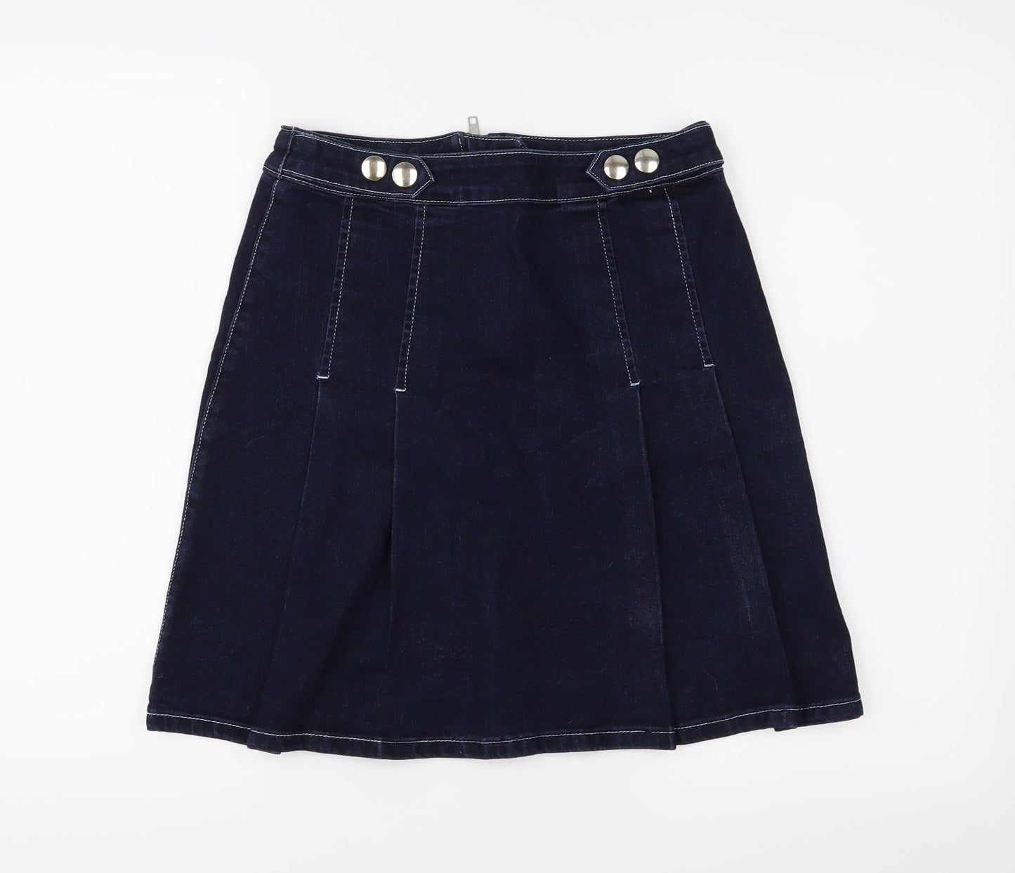 TU Womens Blue  Denim A-Line Skirt Size 8