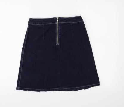 TU Womens Blue  Denim A-Line Skirt Size 8