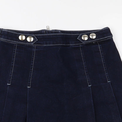 TU Womens Blue  Denim A-Line Skirt Size 8