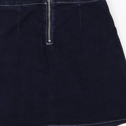 TU Womens Blue  Denim A-Line Skirt Size 8