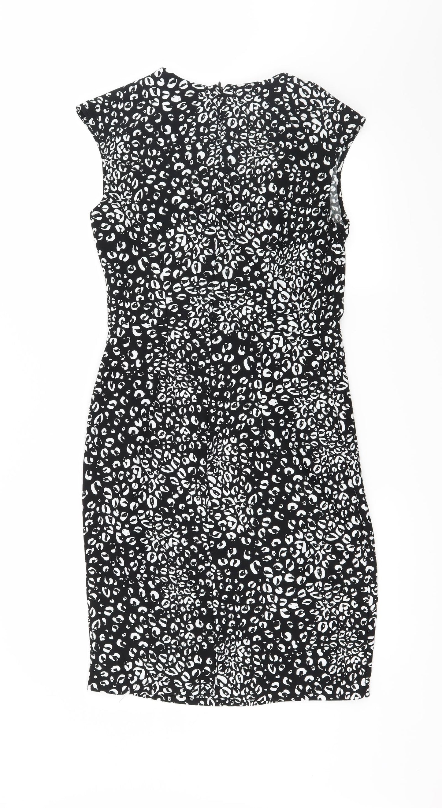 NEXT Womens Black Polka Dot  Shift  Size 8