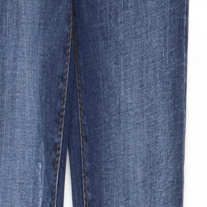 Denim & Co. Womens Blue  Denim Skinny Jeans Size 8 L31 in