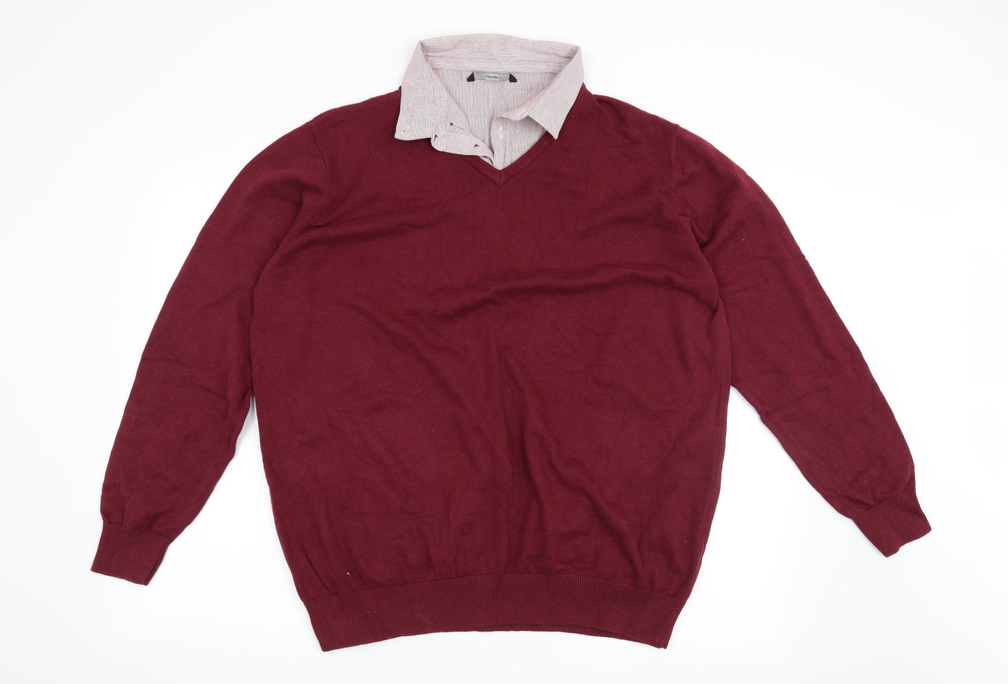 George Mens Red   Pullover Jumper Size 2XL