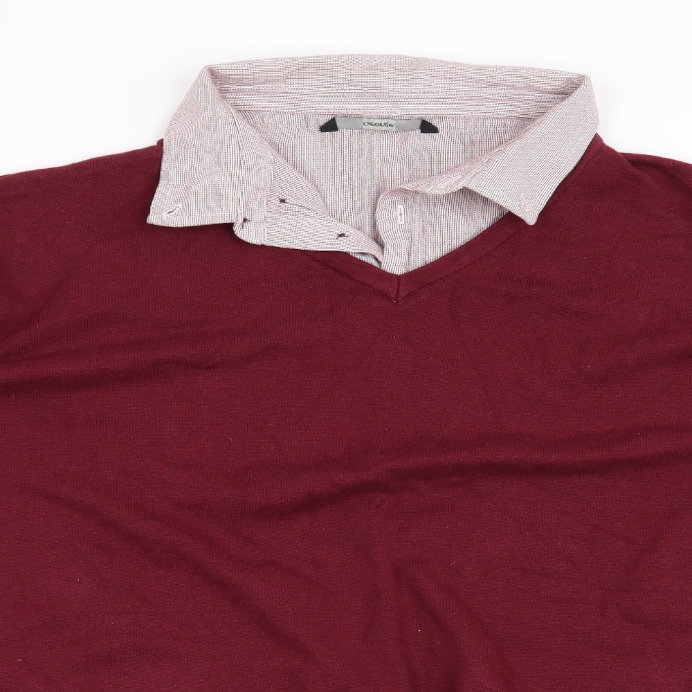 George Mens Red   Pullover Jumper Size 2XL