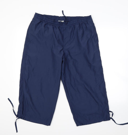 IQ Mens Blue   Cropped Trousers Size XL L21 in