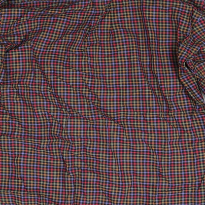 Scott Barber Mens Red Check   Button-Up Size L