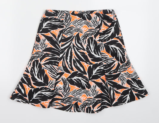 ASOS Womens White Floral  A-Line Skirt Size 8