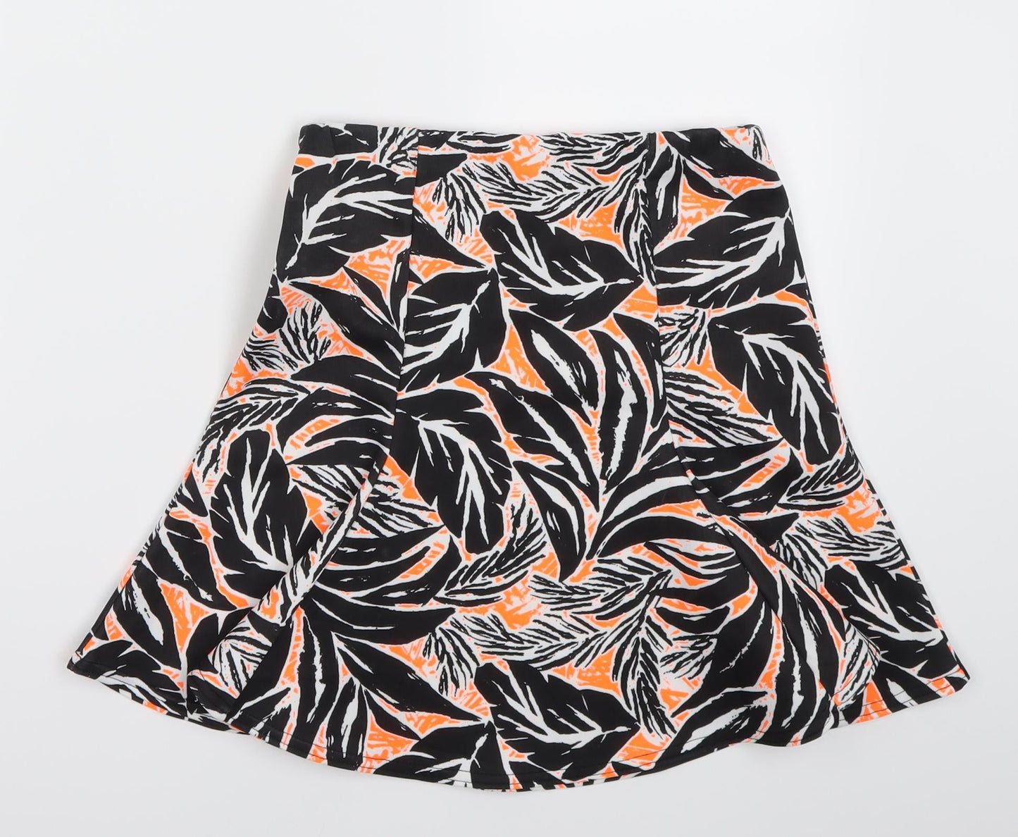 ASOS Womens White Floral  A-Line Skirt Size 8