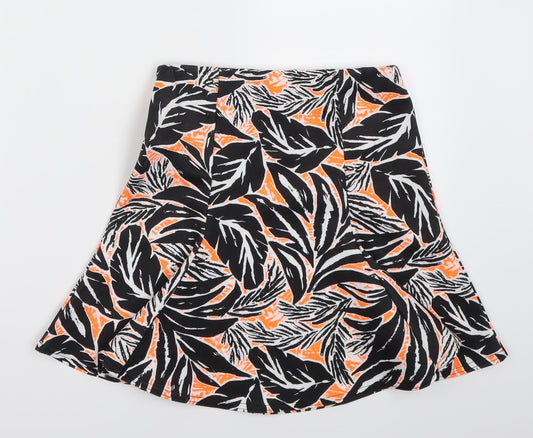 ASOS Womens White Floral  A-Line Skirt Size 8