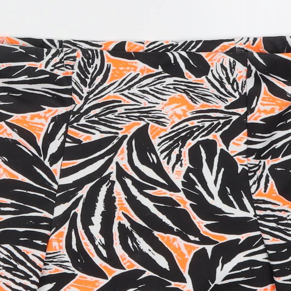 ASOS Womens White Floral  A-Line Skirt Size 8