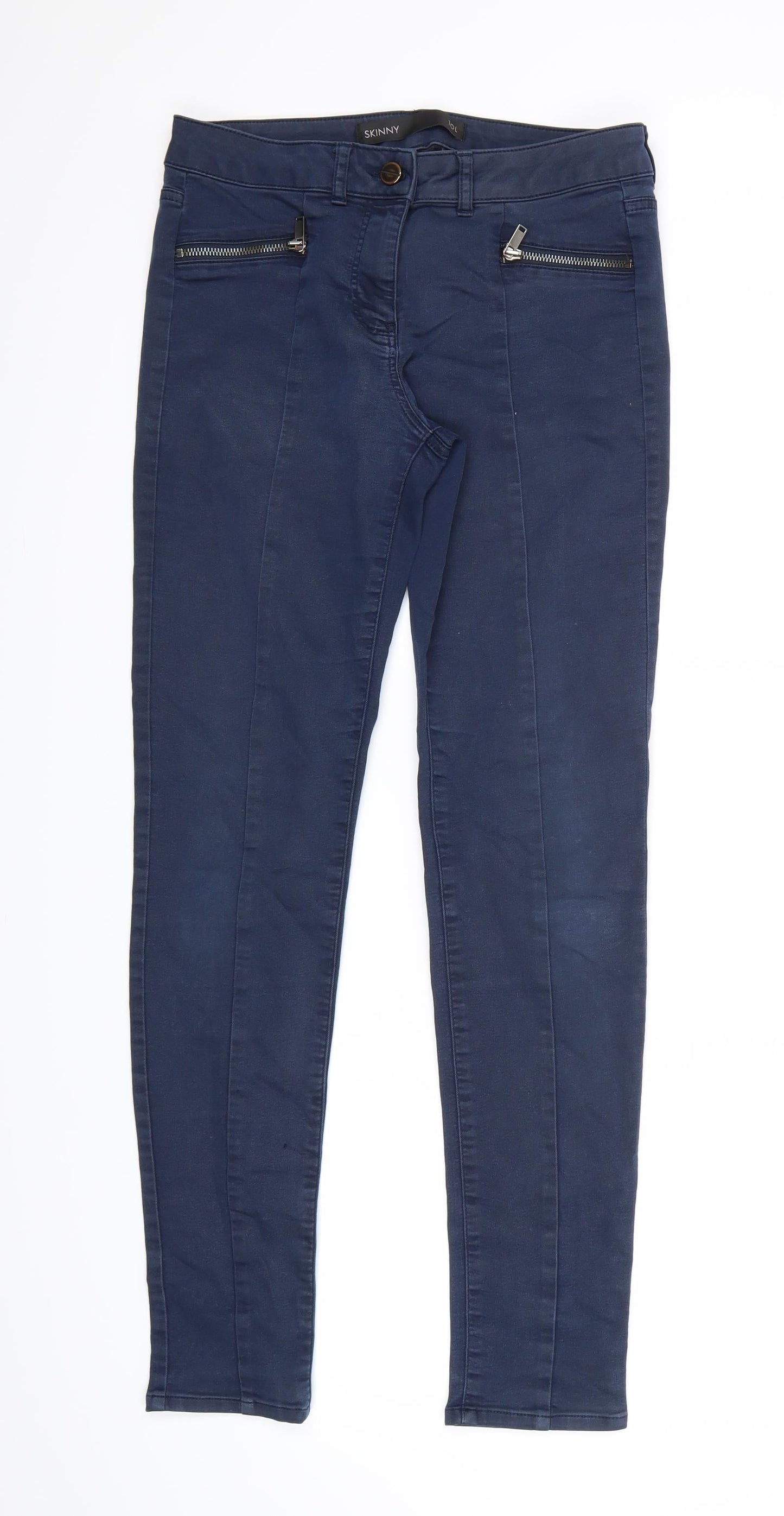 NEXT Womens Blue   Skinny Jeans Size 10 L28 in