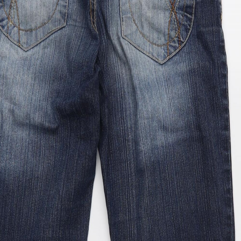 Falmer Womens Blue   Capri Jeans Size 8 L20 in