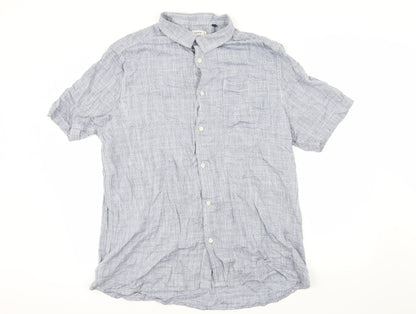 George Mens Blue    Button-Up Size XL