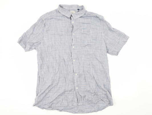 George Mens Blue    Button-Up Size XL
